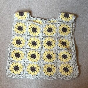 Crochet Sunflower Vest